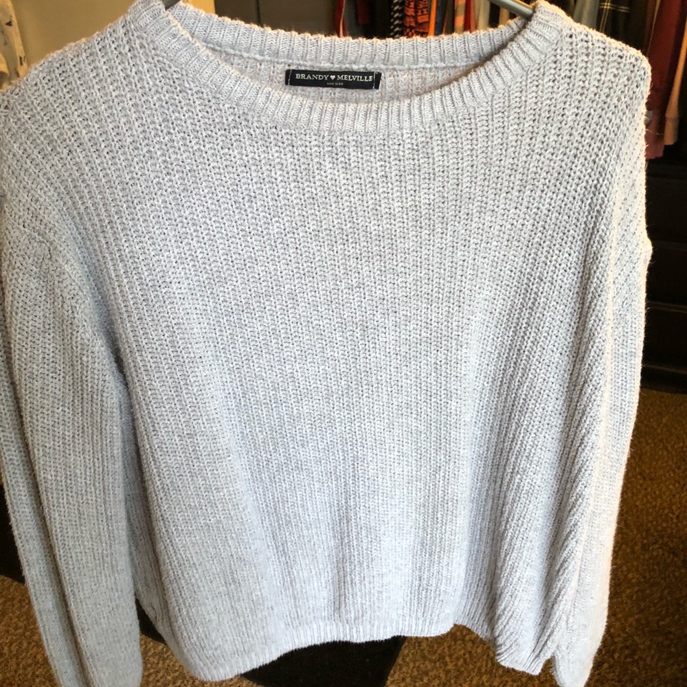 cropped crew neck sweater from brandy Melville